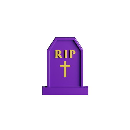 Halloween Grave  3D Icon