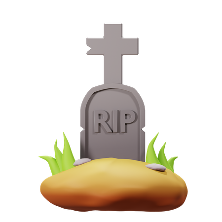 Halloween Grave  3D Icon