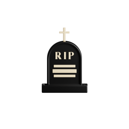 Halloween Grave 3D Icon