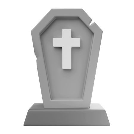 Halloween grave stone tomb  3D Icon