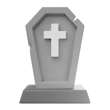 Halloween grave stone tomb  3D Icon