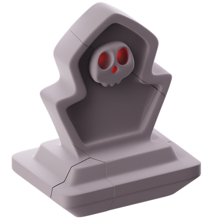 ハロウィーンの墓地  3D Icon