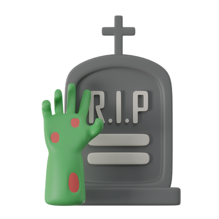 Halloween Graveyard  3D Icon