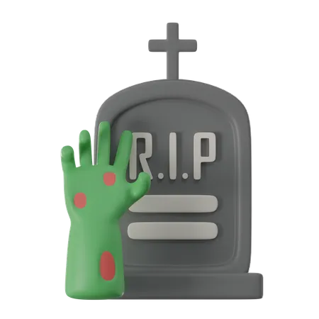 Halloween Graveyard  3D Icon