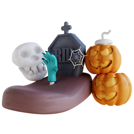 Halloween Grusel  3D Icon