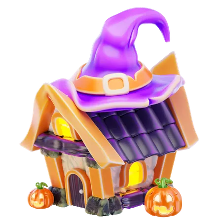 ハロウィンハウス  3D Icon