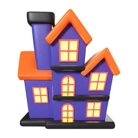 Halloween House  3D Icon