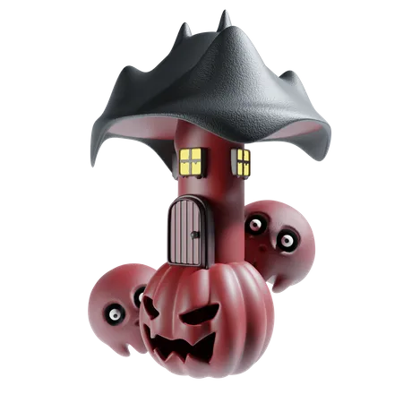 Halloween House  3D Icon