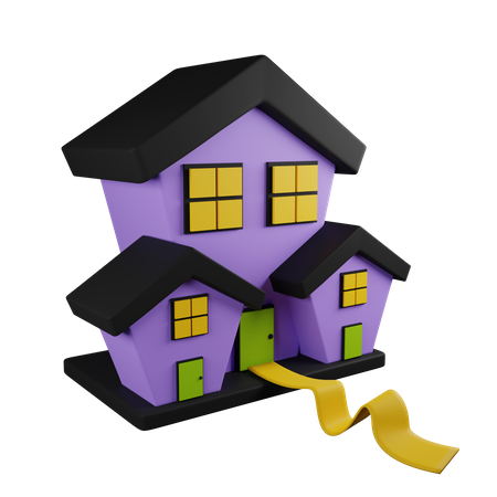 Halloween house  3D Icon