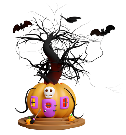 Halloween House  3D Icon