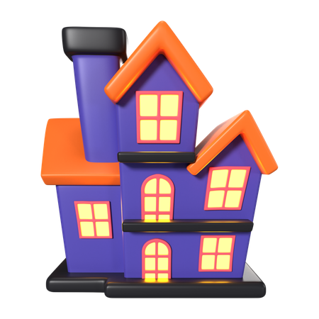 Halloween House  3D Icon