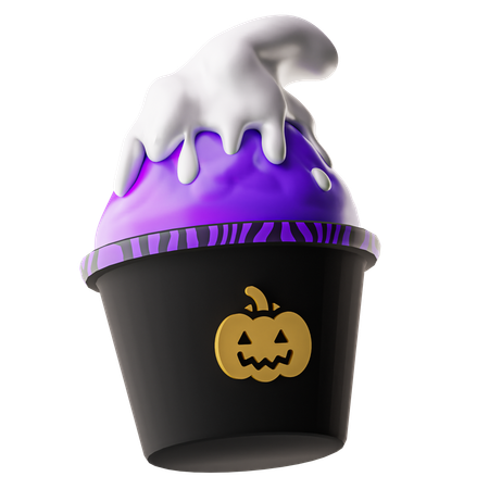 Halloween Ice Cream  3D Icon