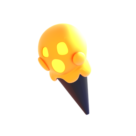 Halloween Ice Cream  3D Icon