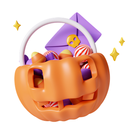 Halloweenkorb  3D Icon