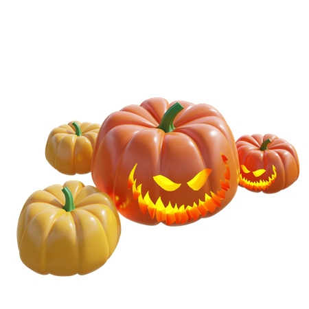Halloween Kürbis  3D Illustration