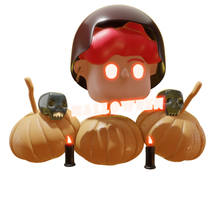 Halloween Kürbis  3D Icon