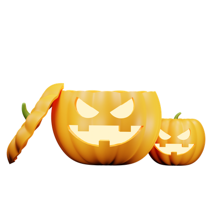 Halloween-Kürbisse  3D Icon