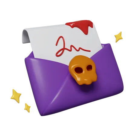 Halloween Letter  3D Icon