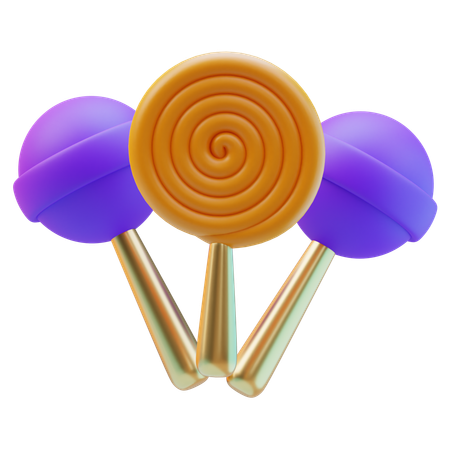 Halloween Lollipop  3D Icon