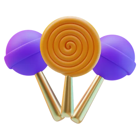 Halloween Lollipop  3D Icon