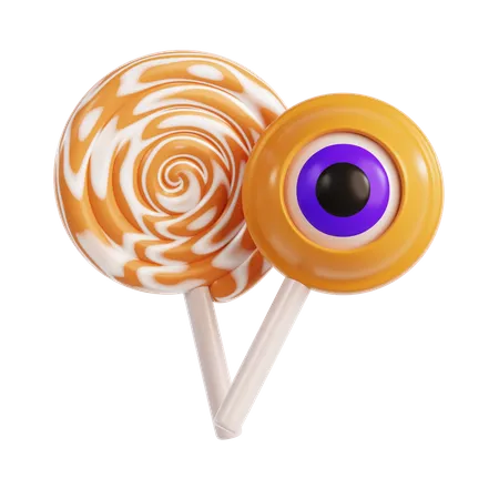 Halloween Lollypop  3D Icon