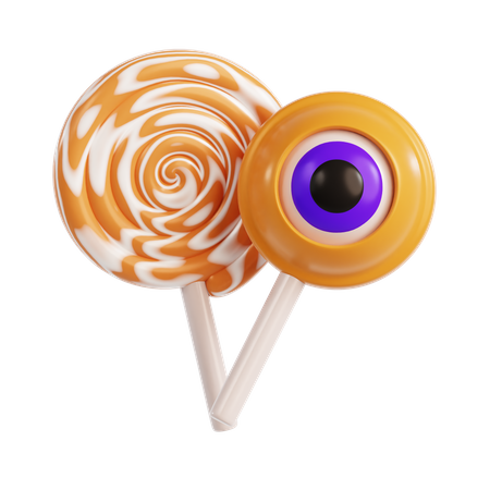 Halloween Lollypop  3D Icon