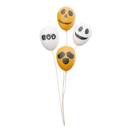 Halloween-Luftballons  3D Icon