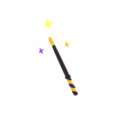 Halloween Magic Wand  3D Icon