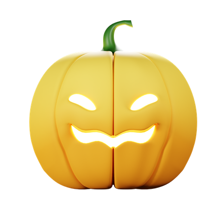 Citrouille maléfique d'Halloween  3D Icon