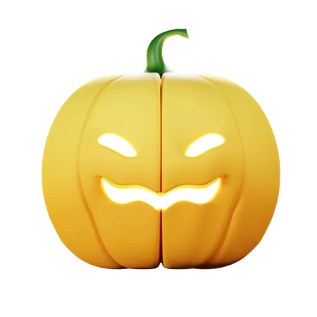 Citrouille maléfique d'Halloween  3D Icon