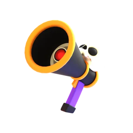 Halloween Megaphone  3D Icon