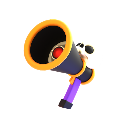 Halloween Megaphone  3D Icon