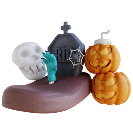 Halloween aterrador  3D Icon