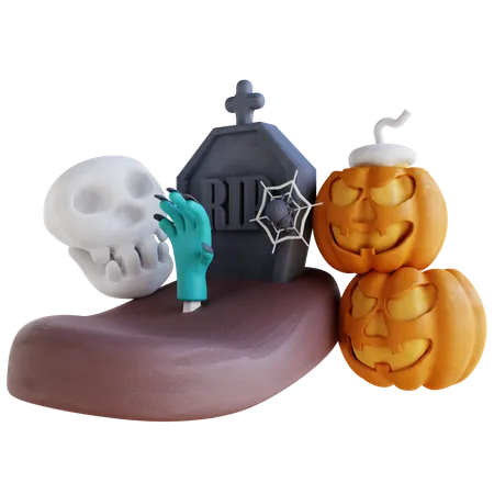 Halloween aterrador  3D Icon