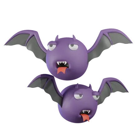 Morcego do dia das bruxas  3D Icon