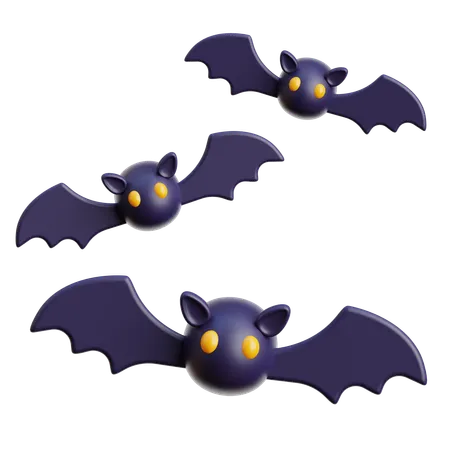 Morcego do dia das bruxas  3D Icon