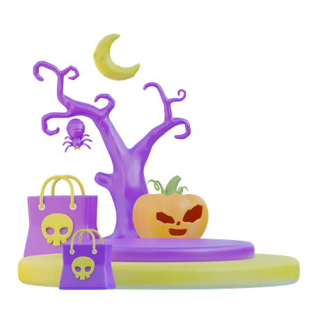 Halloweennacht  3D Icon