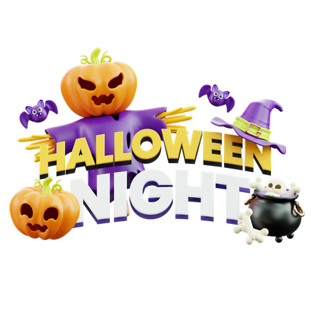 Halloween Night  3D Icon