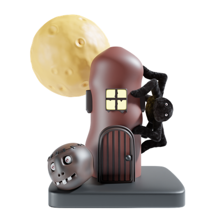 Halloween night  3D Icon