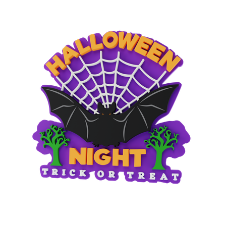 Halloween Night  3D Sticker