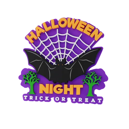 Halloween Night  3D Sticker