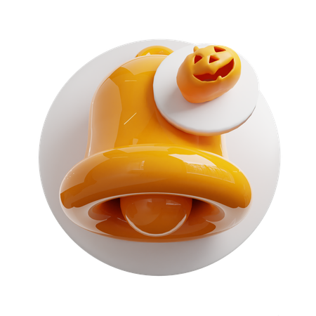 Halloween Notification Bell  3D Icon