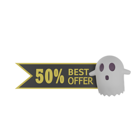 Halloween Offer  3D Icon