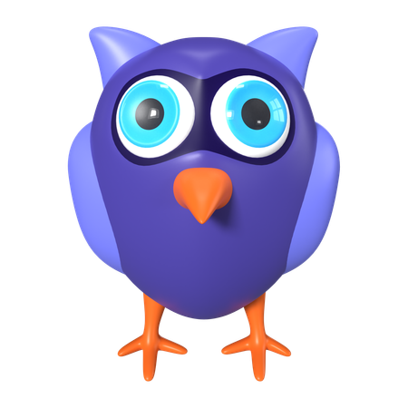Halloween Owl  3D Icon