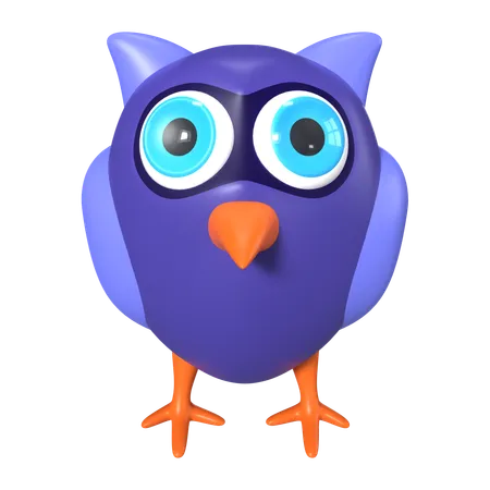 Halloween Owl  3D Icon