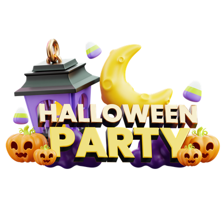 Halloween party  3D Icon