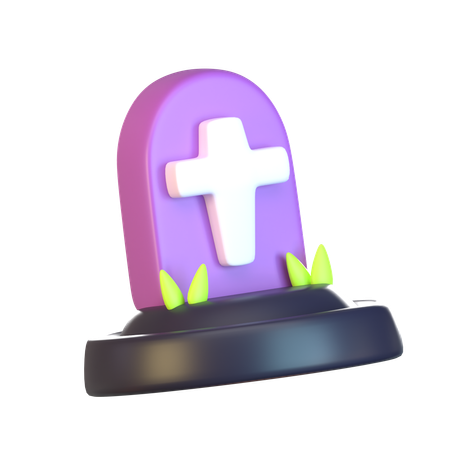 Pierre tombale d'Halloween  3D Icon