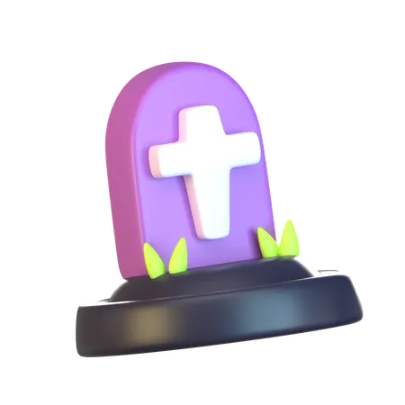 Pierre tombale d'Halloween  3D Icon