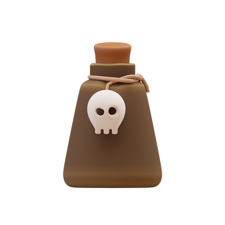 Halloween Poison  3D Illustration