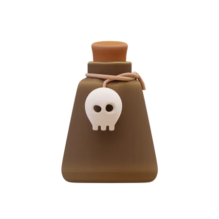 Halloween Poison 3D Illustration